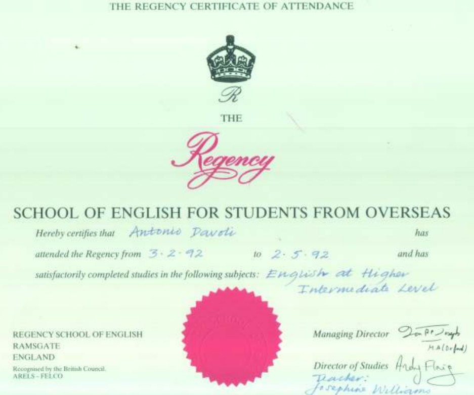 Certificazione Inglese 1